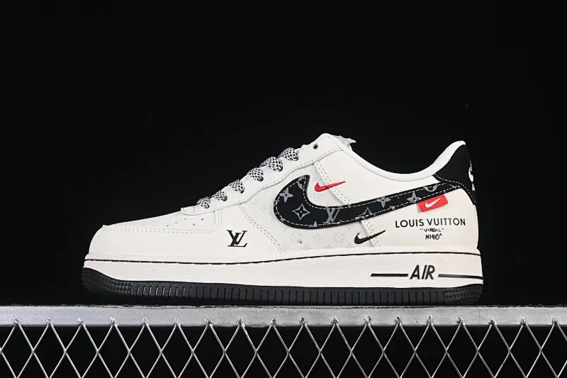 All categories Nk Air Force 1 Air Force series Nk Air Force 1 Low Air Force low-top Nike Air Force 1'07 Low LV joint beige printed hook Air Force 1 low-top casual sneakers MZ9588-809